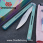 TITUS Egrets Original Balisong 7075 Aviation Aluminum Alloy Handle 14C28N/5Cr13Mov Stainless Steel Blade Bushing