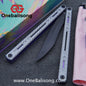 TITUS Egrets Original Balisong 7075 Aviation Aluminum Alloy Handle 14C28N/5Cr13Mov Stainless Steel Blade Bushing
