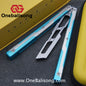 Armed Shark Ajax V1/V2 Balisong Clone Seven Series Aluminum Alloy+G10 Patch/All Aluminum  Handle Stainless Steel Trainer Blade Bushing Balisong