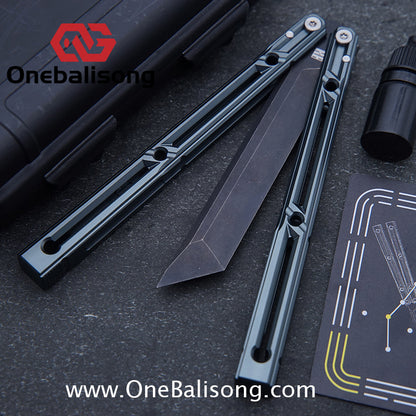 YLG Ying Lingguan Qian Original Balisong 7075 Aluminum Alloy Stainless Steel Blade Bushing