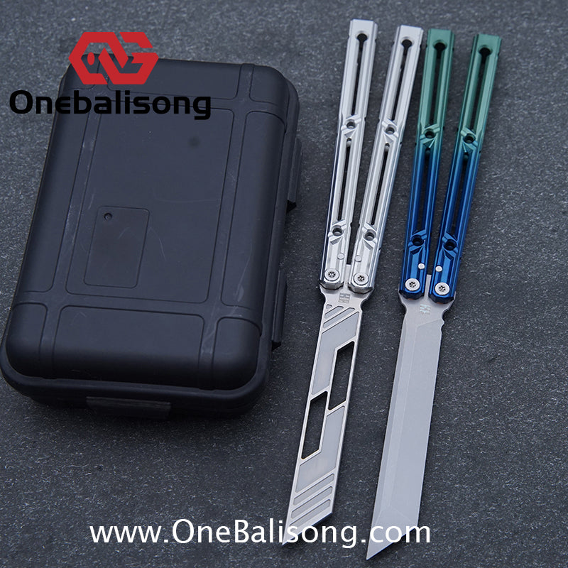 YLG Ying Lingguan Qian Original Balisong 7075 Aluminum Alloy Stainless Steel Blade Bushing