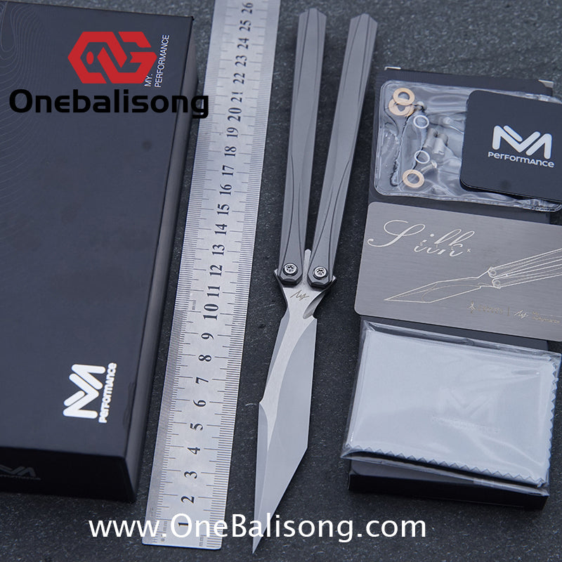 MY Performance Polaris Balisong 6AI-4V Titanium Alloy Handle CPM S35VN Stainless Steel Blade