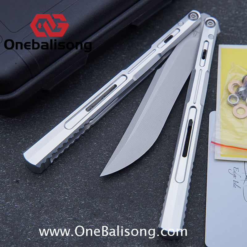 Edge Isle Void Original Balisong 7075 Aluminum Alloy Handle 440c Stainless Steel Blade Bushings