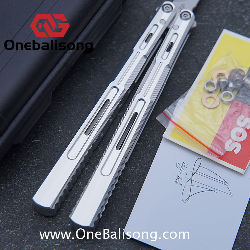 Edge Isle Void Original Balisong 7075 Aluminum Alloy Handle 440c Stainless Steel Blade Bushings