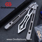 THEONE Reaper/Blackbird Balisong Clone TC4 Titanium Alloy Handle Stainless Steel Blade One-piece structure Bushing