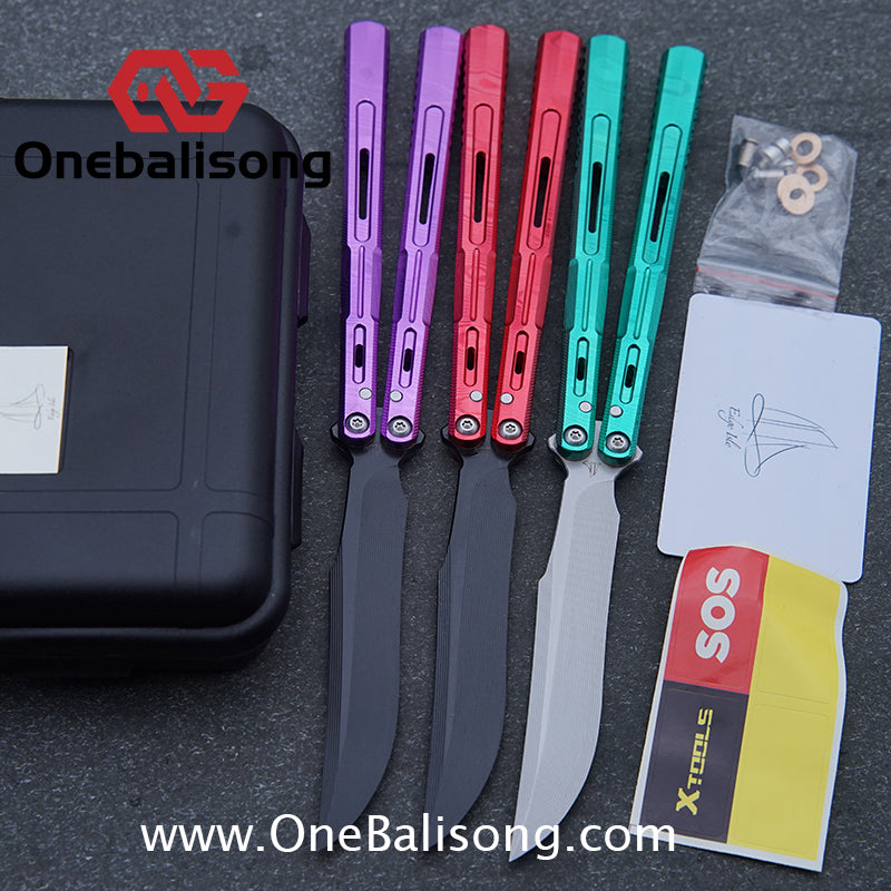 Edge Isle Void Original Balisong 7075 Aluminum Alloy Handle 440c Stainless Steel Blade Bushings