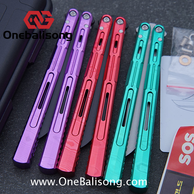 Edge Isle Void Original Balisong 7075 Aluminum Alloy Handle 440c Stainless Steel Blade Bushings
