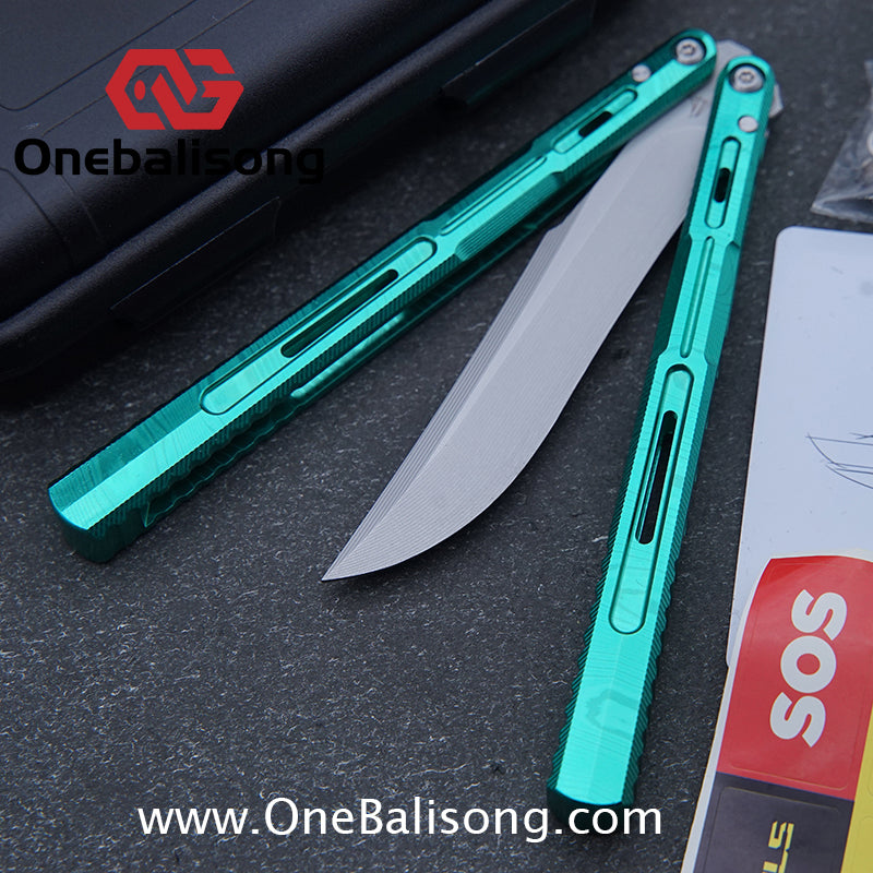Edge Isle Void Original Balisong 7075 Aluminum Alloy Handle 440c Stainless Steel Blade Bushings