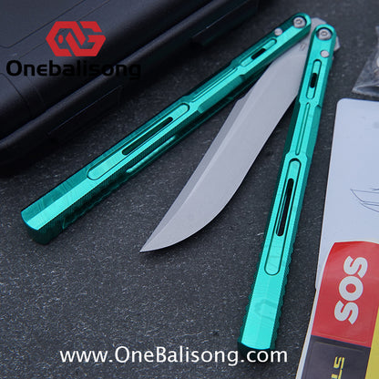 Edge Isle Void Original Balisong 7075 Aluminum Alloy Handle 440c Stainless Steel Blade Bushings
