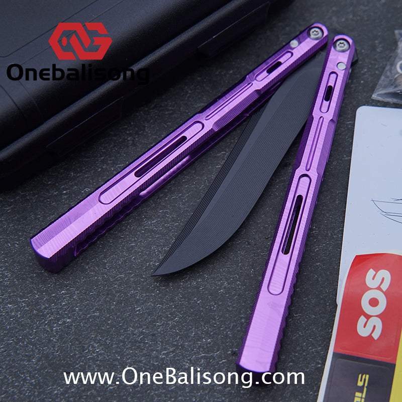 Edge Isle Void Original Balisong 7075 Aluminum Alloy Handle 440c Stainless Steel Blade Bushings