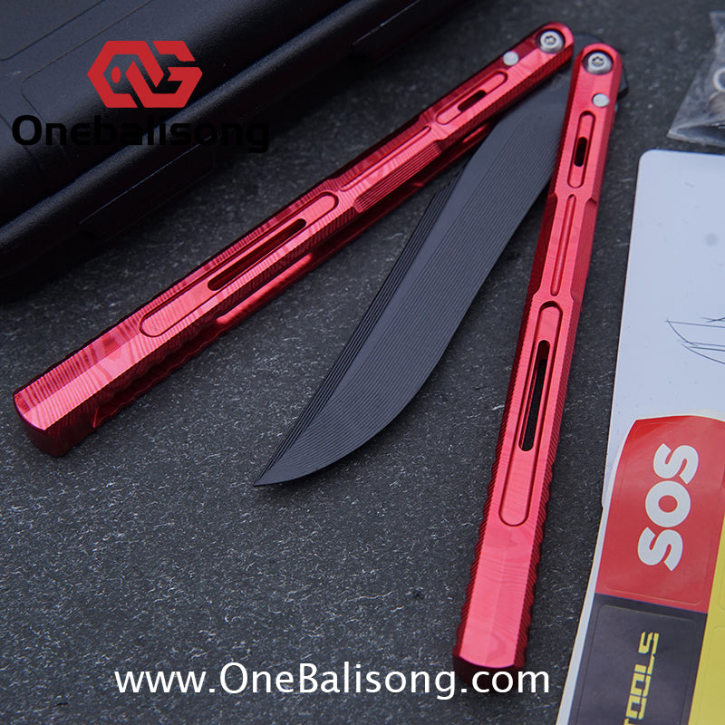 Edge Isle Void Original Balisong 7075 Aluminum Alloy Handle 440c Stainless Steel Blade Bushings
