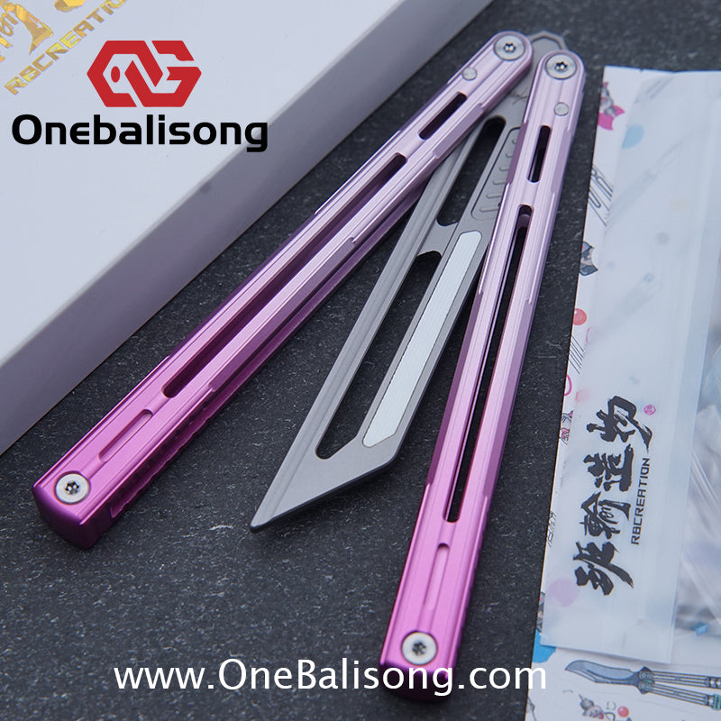 Banshu Creation 8805 Original Balisong Aluminum Alloy Handle Stainless Steel Blade Bushings