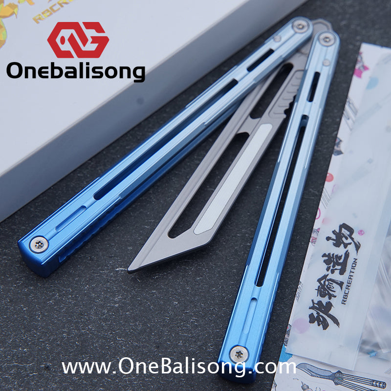 Banshu Creation 8805 Original Balisong Aluminum Alloy Handle Stainless Steel Blade Bushings