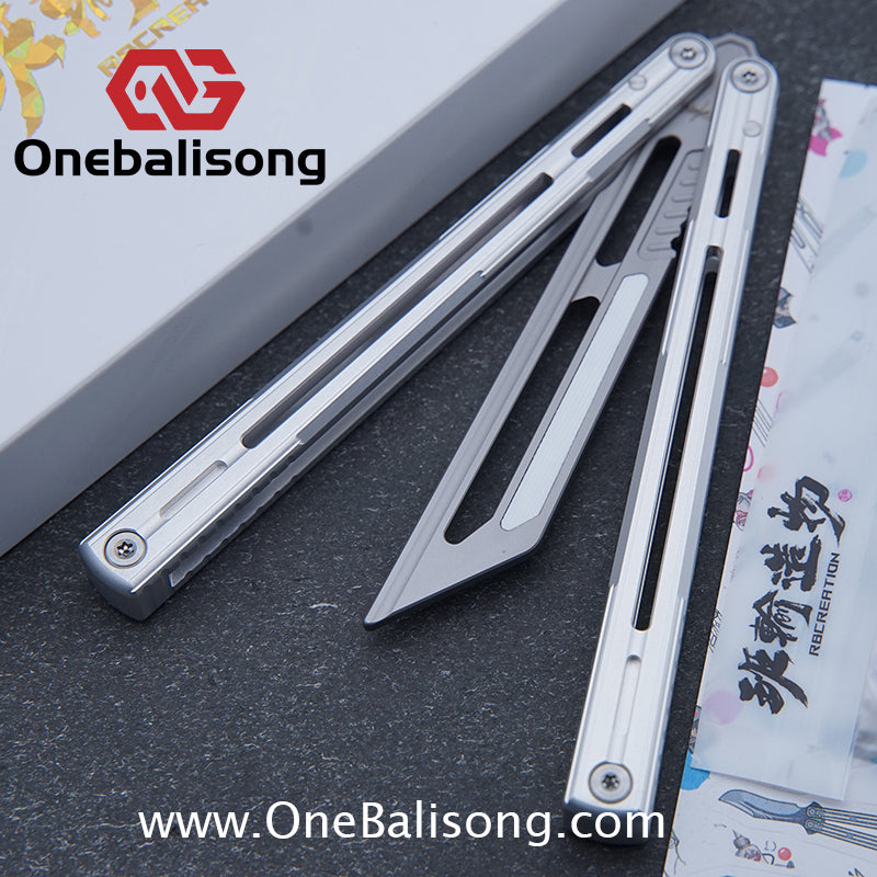 Banshu Creation 8805 Original Balisong Aluminum Alloy Handle Stainless Steel Blade Bushings