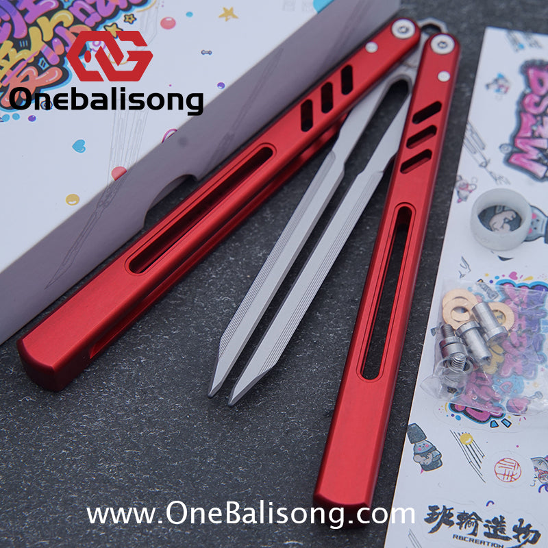 Class Loss Creation 8801 Balisong Aluminum Alloy Handle Stainless Steel Tuning Fork Blade Bushings