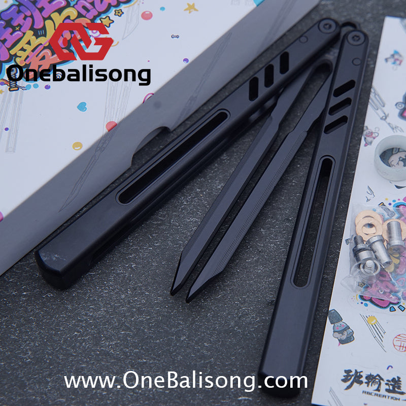 Class Loss Creation 8801 Balisong Aluminum Alloy Handle Stainless Steel Tuning Fork Blade Bushings