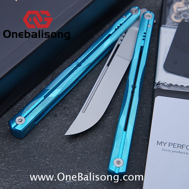 MY Performance WAVE Mainline Balisong 7075 Aluminium Alloy Handle 5cr15 MOV Stainless Steel Blade