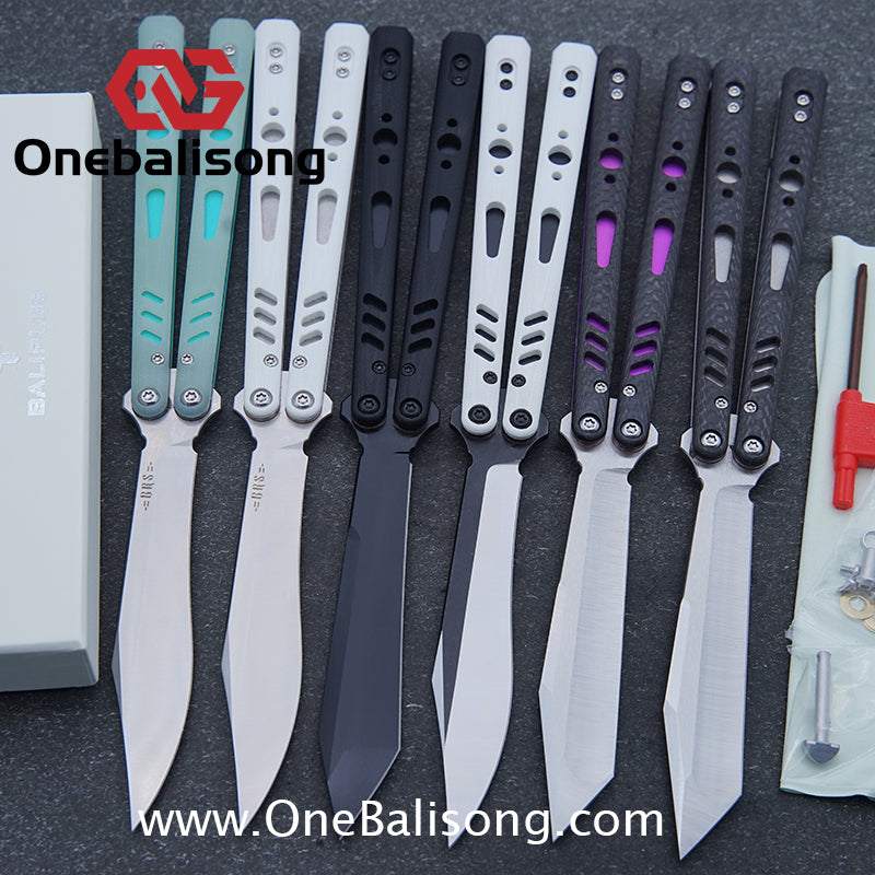 Baliplus REP Special Edition Balisong Clone G10 Patch Titanium alloy-handle stainless steel blade
