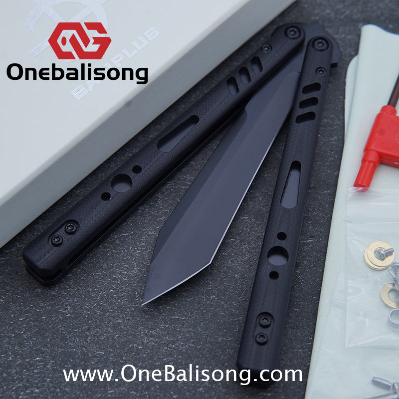 Baliplus REP Special Edition Balisong Clone G10 Patch Titanium alloy-handle stainless steel blade