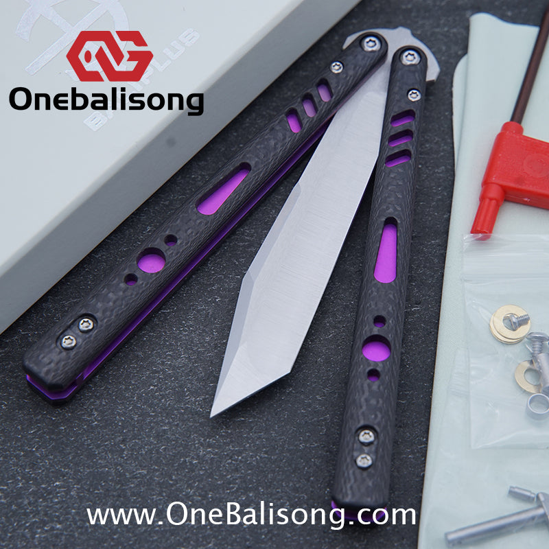 Baliplus REP Special Edition Balisong Clone G10 Patch Titanium alloy-handle stainless steel blade