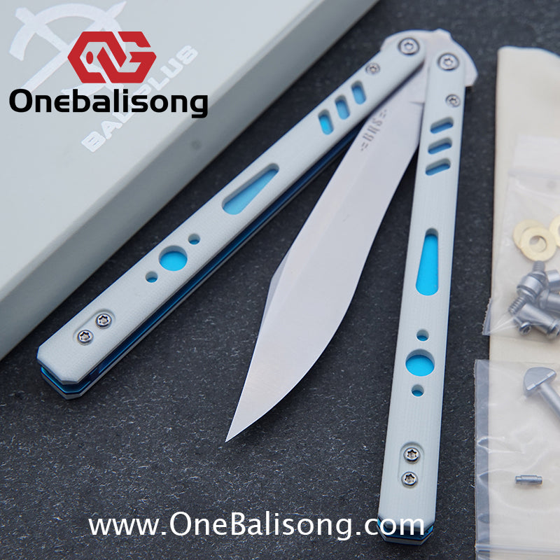 Baliplus REP Special Edition Balisong Clone G10 Patch Titanium alloy-handle stainless steel blade