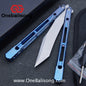 THEONE Reaper/Blackbird Balisong Clone TC4 Titanium Alloy Handle Stainless Steel Blade One-piece structure Bushing