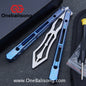THEONE Reaper/Blackbird Balisong Clone TC4 Titanium Alloy Handle Stainless Steel Blade One-piece structure Bushing
