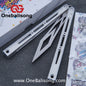 Banshu Creation Pagos Balisong Clone 7075 Aluminum Alloy Handle 440c Stainless Steel Blade Bushings