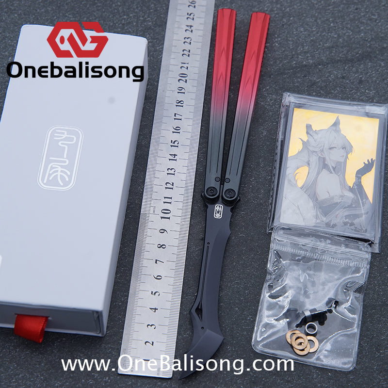 Curiosity Nine-Tails Original Balisong Aluminum Alloy Handle Stainless Steel Blade Bushings