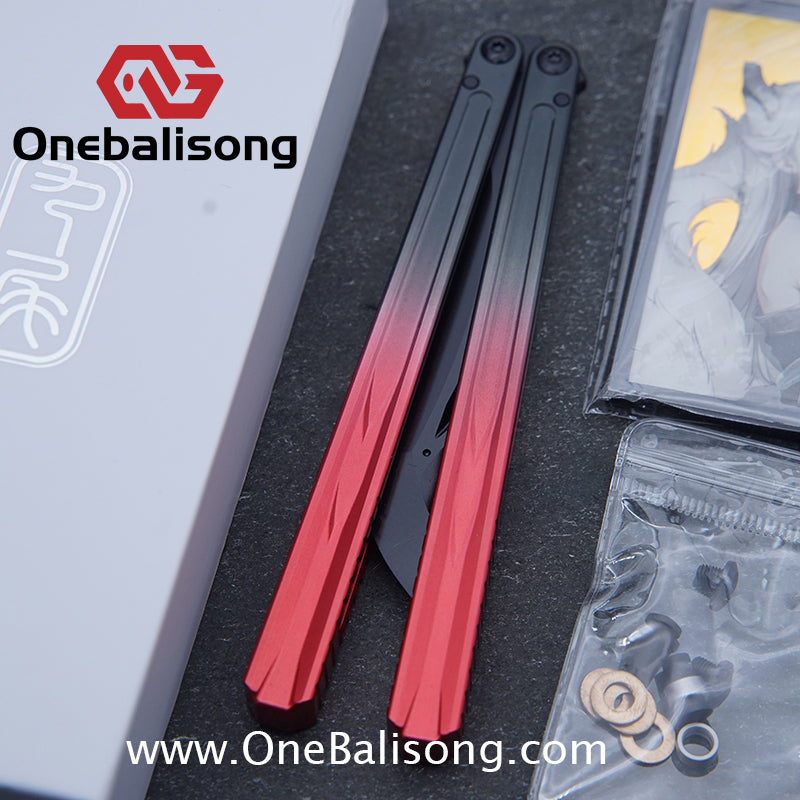 Curiosity Nine-Tails Original Balisong Aluminum Alloy Handle Stainless Steel Blade Bushings