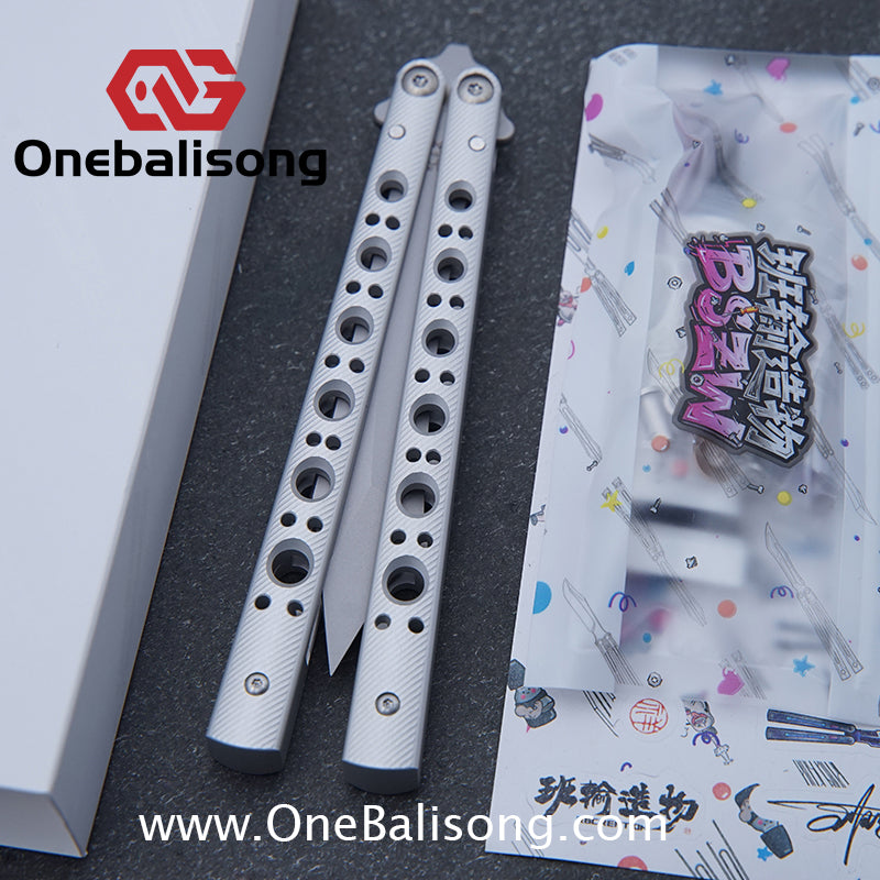 Banshu Creation BM67 Balisong Clone Aluminum Alloy Handle Stainless Steel Blade Bushings