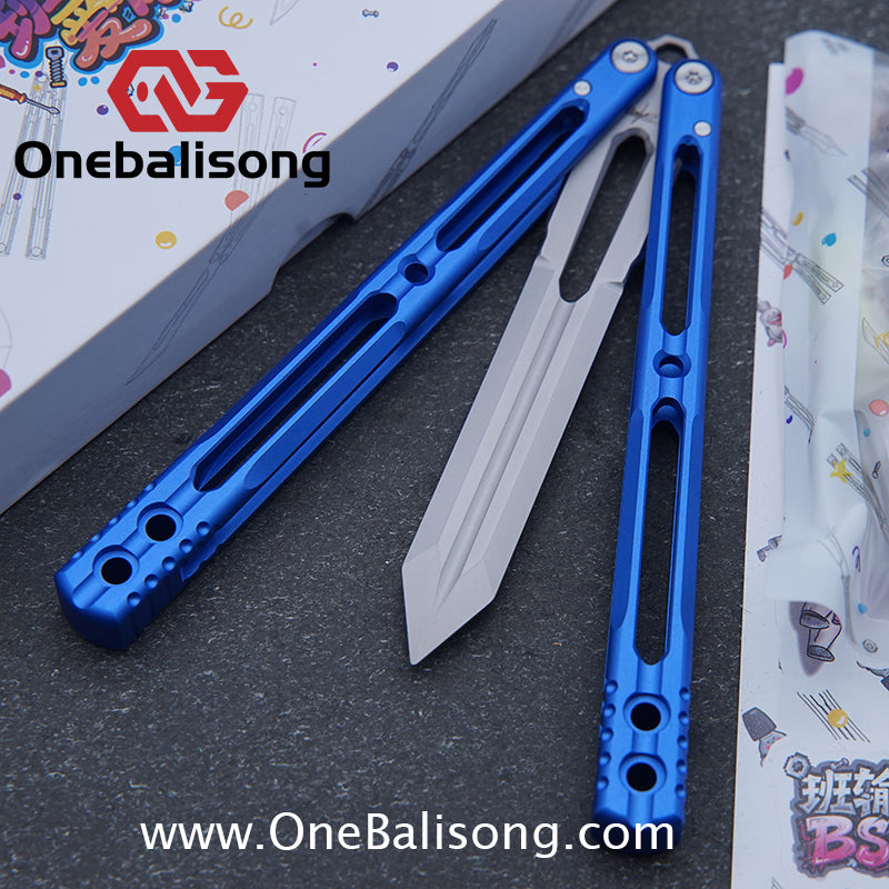 Banshu Creation 8802 Original Balisong 7075 Aluminum Alloy Handle 440C Stainless Steel Blade Bushings