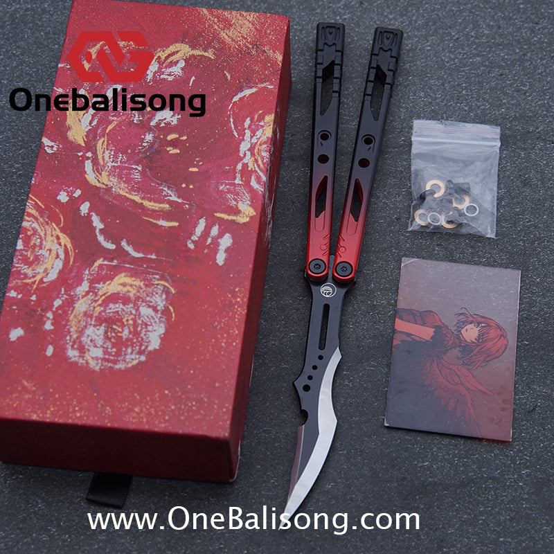 Fairy Lake Balisong 7075 Aluminum Alloy Handle 440c Stainless Steel Blade Bushing