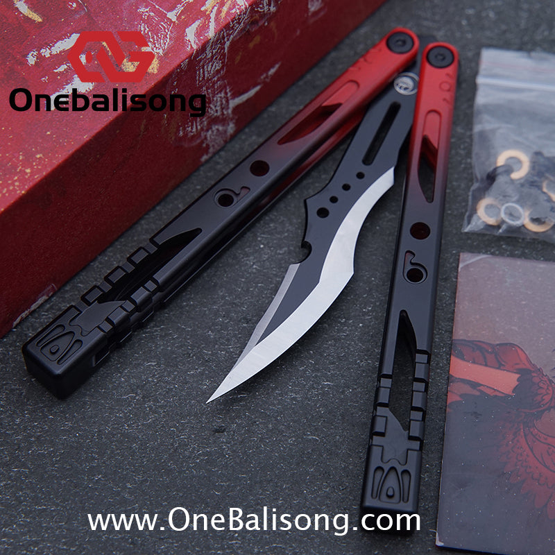 Fairy Lake Balisong 7075 Aluminum Alloy Handle 440c Stainless Steel Blade Bushing