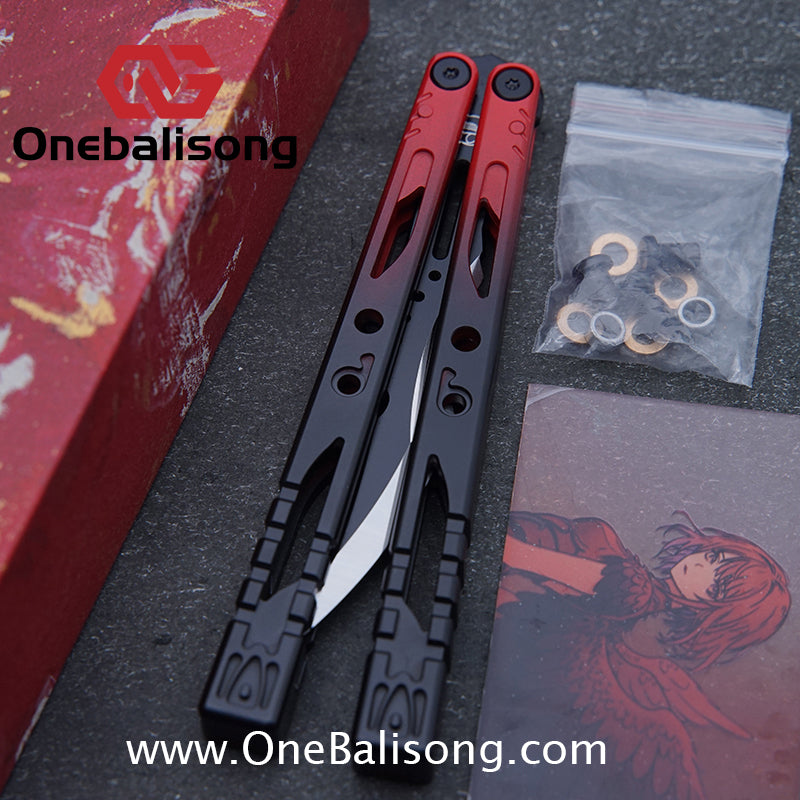 Fairy Lake Balisong 7075 Aluminum Alloy Handle 440c Stainless Steel Blade Bushing