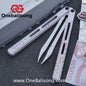 WZM Peace and Joy V3 Balisong Clone Ceramic Coating/7075 Aluminum Alloy Handle 440C Steel Tuning Fork Bushing