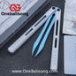 WZM Peace and Joy V3 Balisong Clone Ceramic Coating/7075 Aluminum Alloy Handle 440C Steel Tuning Fork Bushing