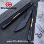 Newera JHong Original Balisong 7075 Aluminum TC4 Titanium Alloy Patch Handle 7075 Aluminum Blade Trainer Bushing