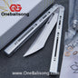 Newera Sunshine V2 Original Balisong 7075 Aluminum Alloy Handle 3Cr13 Stainles Steel Blade Trainer/Tuning Fork/False Edge Bushing