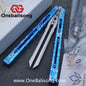 Newera Sunshine V2 Original Balisong 7075 Aluminum Alloy Handle 3Cr13 Stainles Steel Blade Trainer/Tuning Fork/False Edge Bushing