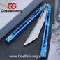 Newera Sunshine V2 Original Balisong 7075 Aluminum Alloy Handle 3Cr13 Stainles Steel Blade Trainer/Tuning Fork/False Edge Bushing