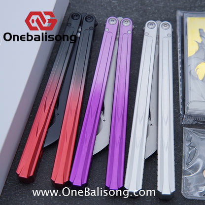 Curiosity Nine-Tails Original Balisong Aluminum Alloy Handle Stainless Steel Blade Bushings