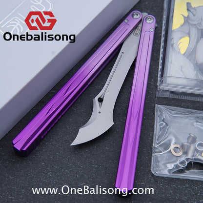 Curiosity Nine-Tails Original Balisong Aluminum Alloy Handle Stainless Steel Blade Bushings