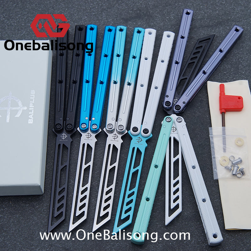 baliplus 7075 kraken trainer Side slot version v3 clone Aluminum alloy handle stainless steel blade Bushing