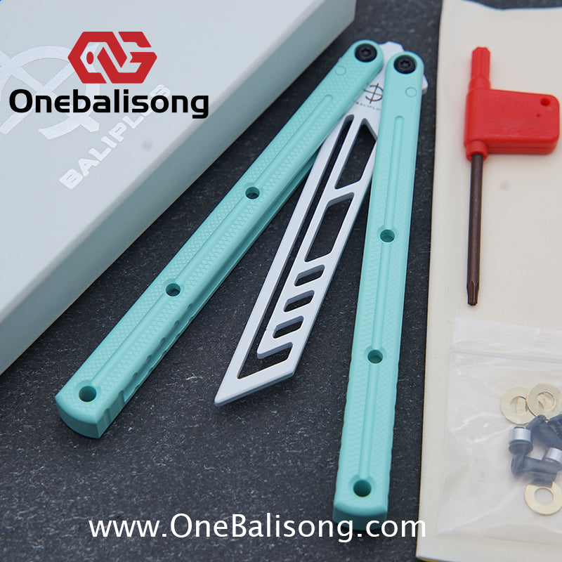 baliplus 7075 kraken trainer Side slot version v3 clone Aluminum alloy handle stainless steel blade Bushing