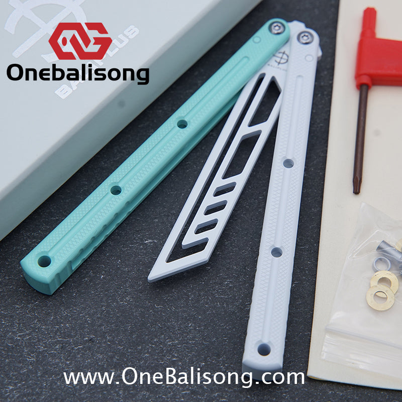 baliplus 7075 kraken trainer Side slot version v3 clone Aluminum alloy handle stainless steel blade Bushing