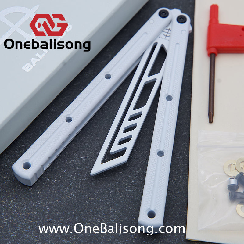 baliplus 7075 kraken trainer Side slot version v3 clone Aluminum alloy handle stainless steel blade Bushing