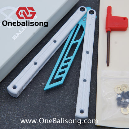 baliplus 7075 kraken trainer Side slot version v3 clone Aluminum alloy handle stainless steel blade Bushing