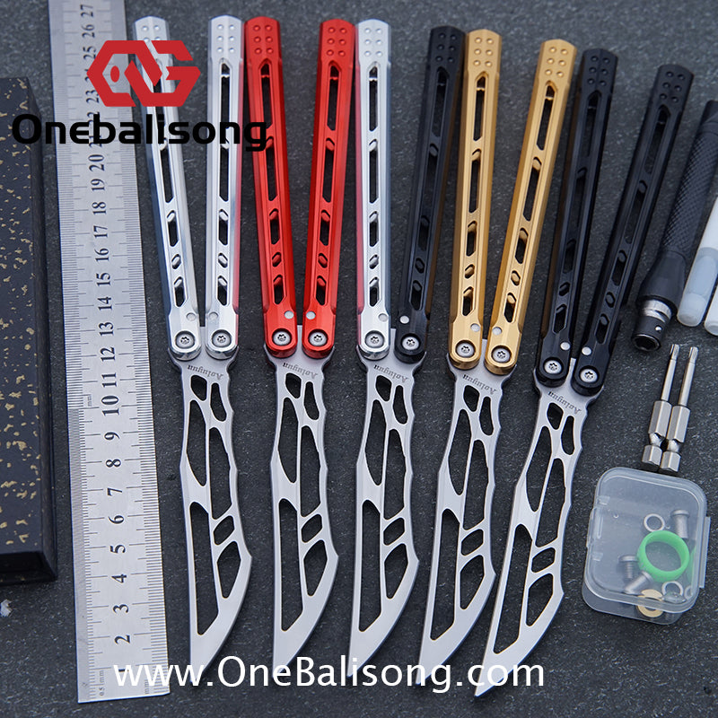 Yun Ran Balisong 7075 Aluminum Alloy Handle Stainless Steel Blade Bushing