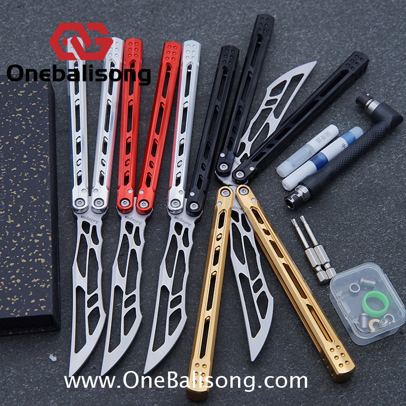 Yun Ran Balisong 7075 Aluminum Alloy Handle Stainless Steel Blade Bushing
